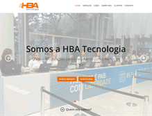 Tablet Screenshot of hbatecnologia.com.br